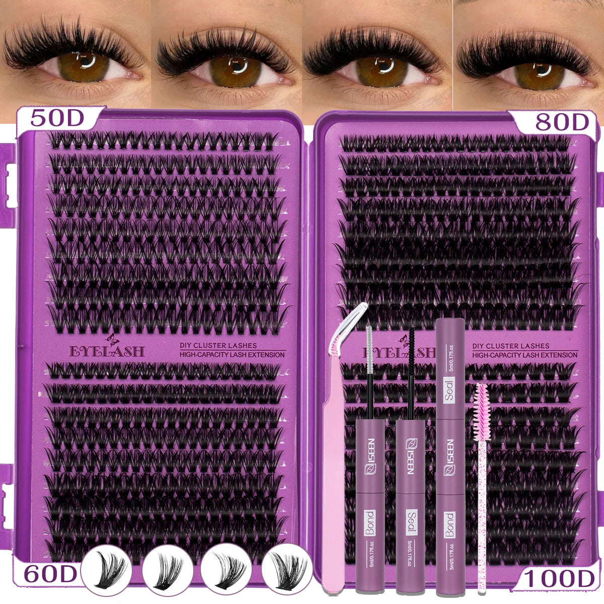 DIY Eyelash Cluster Kit(9-16mm)