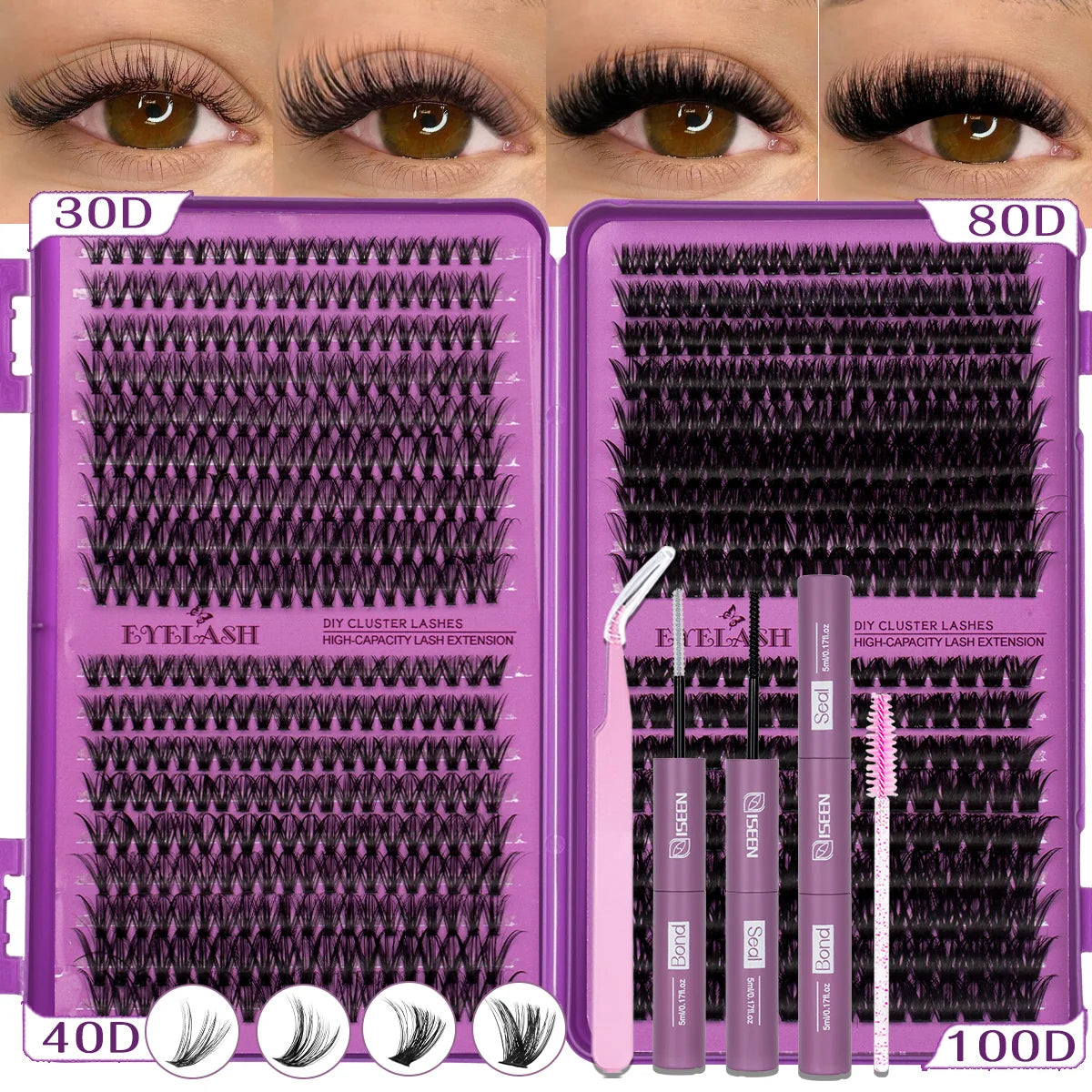 DIY Eyelash Cluster Kit(9-16mm)