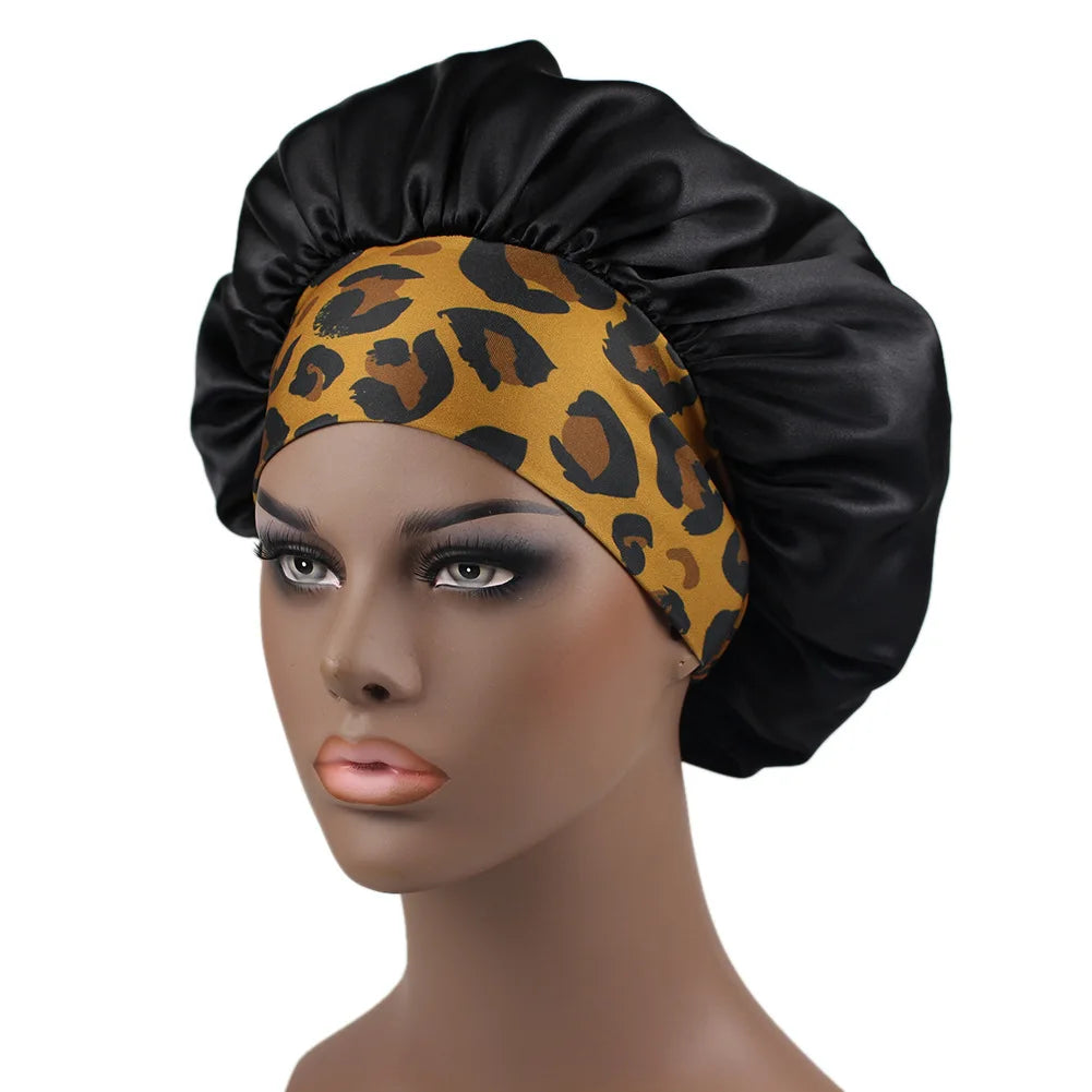 Large Satin Silk Bonnet Hair