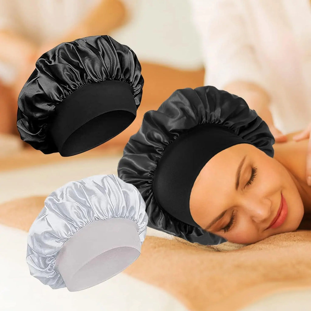 Large Satin Silk Bonnet Hair