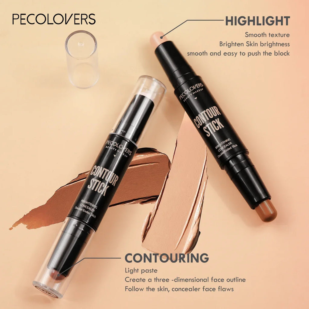 Double Head Highlight Pen Face Make Up Liquid Waterproof