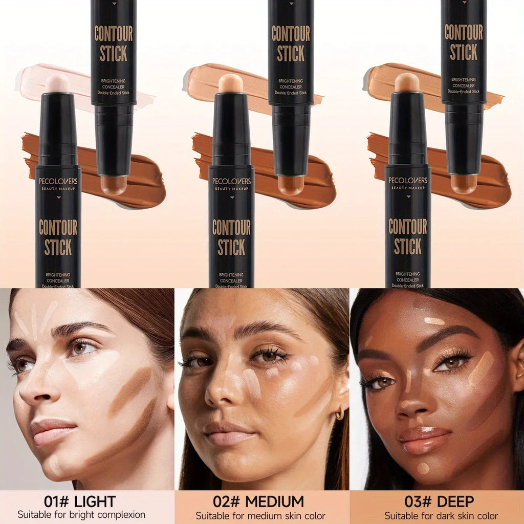 Double Head Highlight Pen Face Make Up Liquid Waterproof