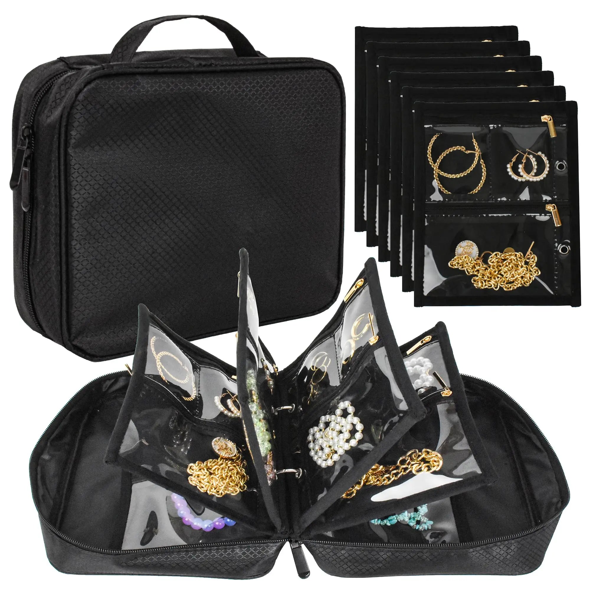 Travel Jewelry Organizer Case