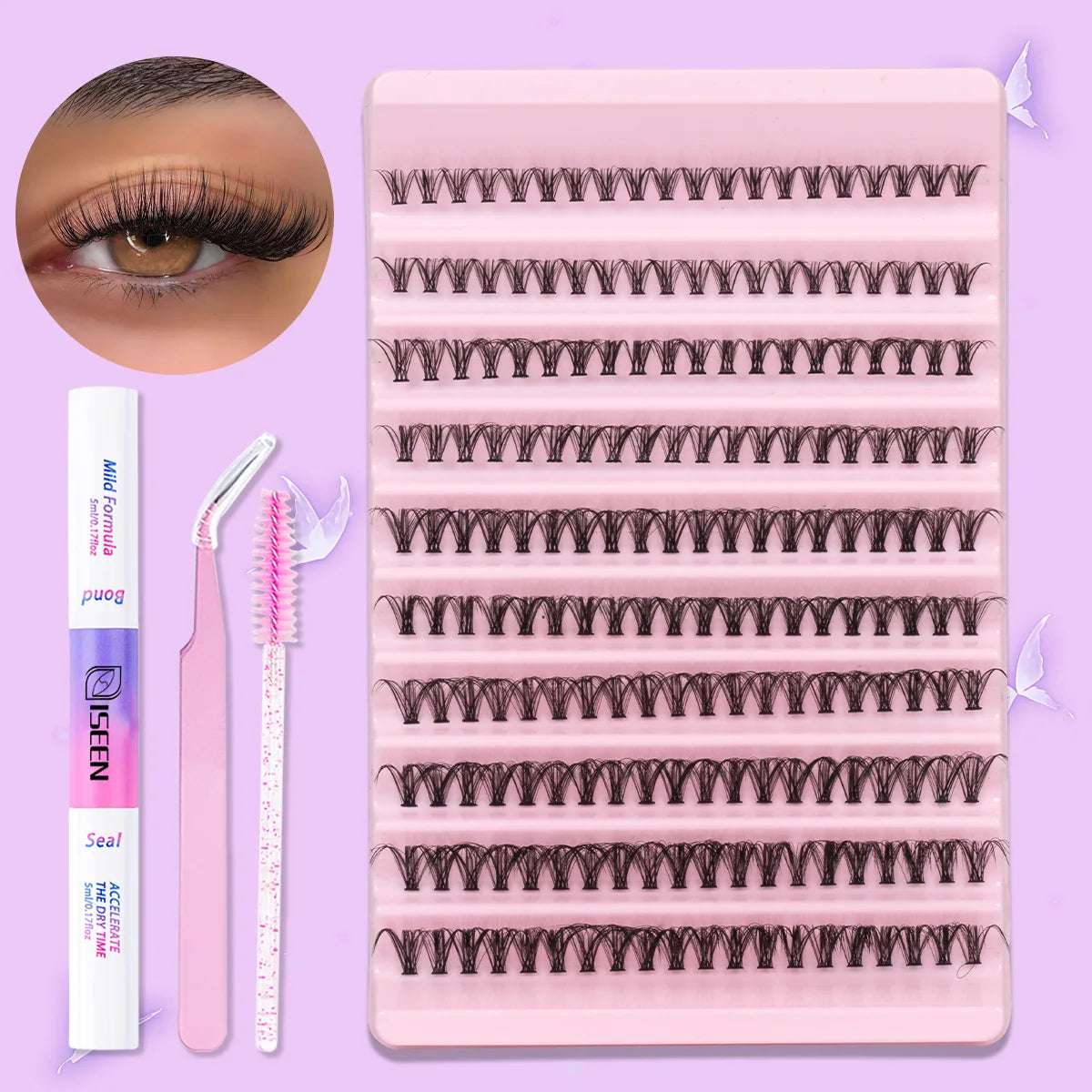 DIY Eyelash Cluster Kit(9-16mm)