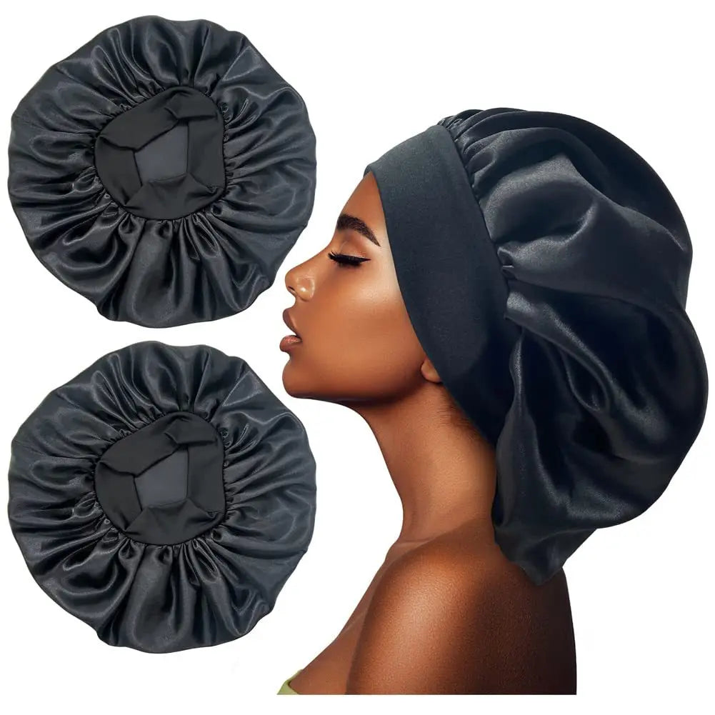 Large Satin Silk Bonnet Hair