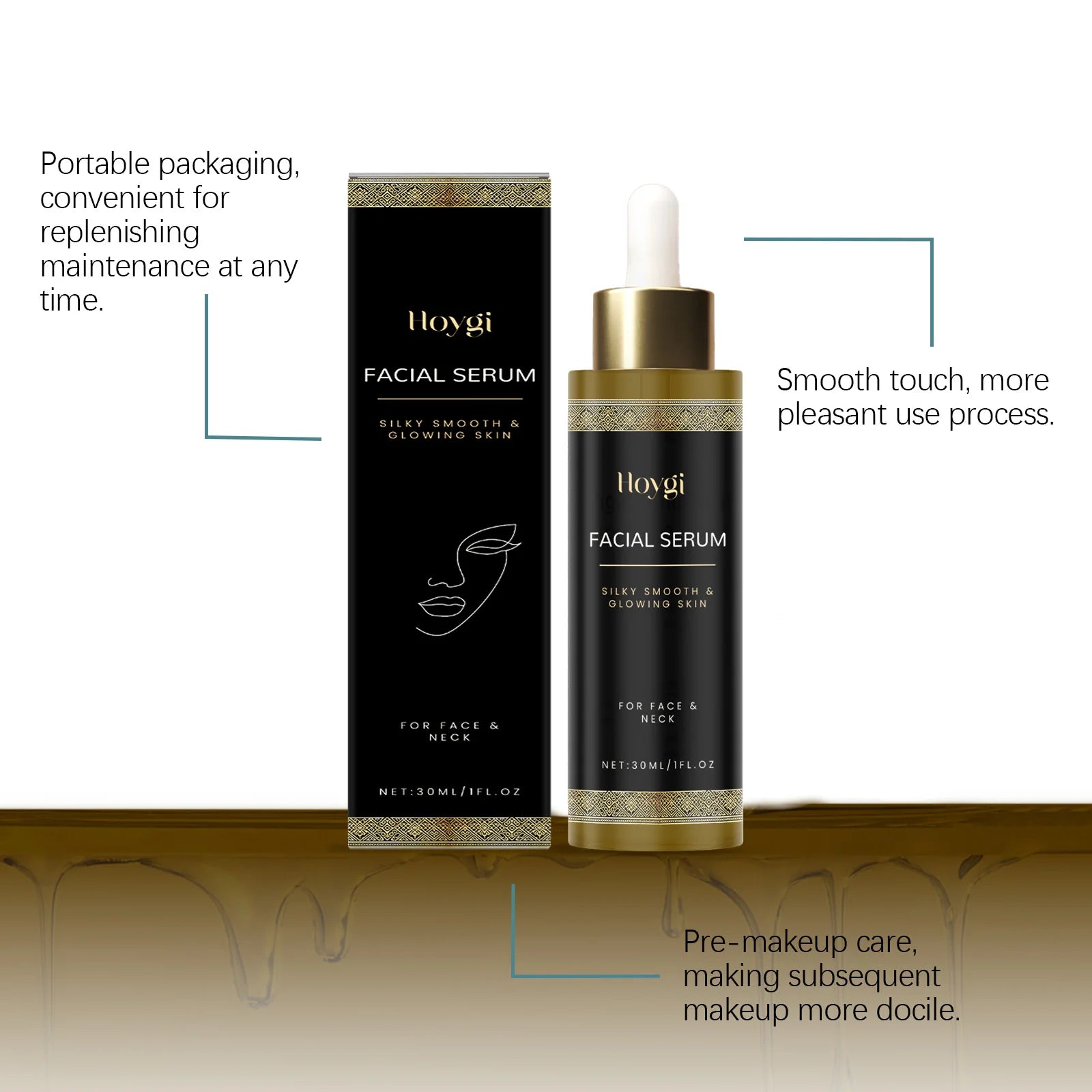 Hoygi 30ml Illuminating Face Serum Vitamin E Frankincense Essence