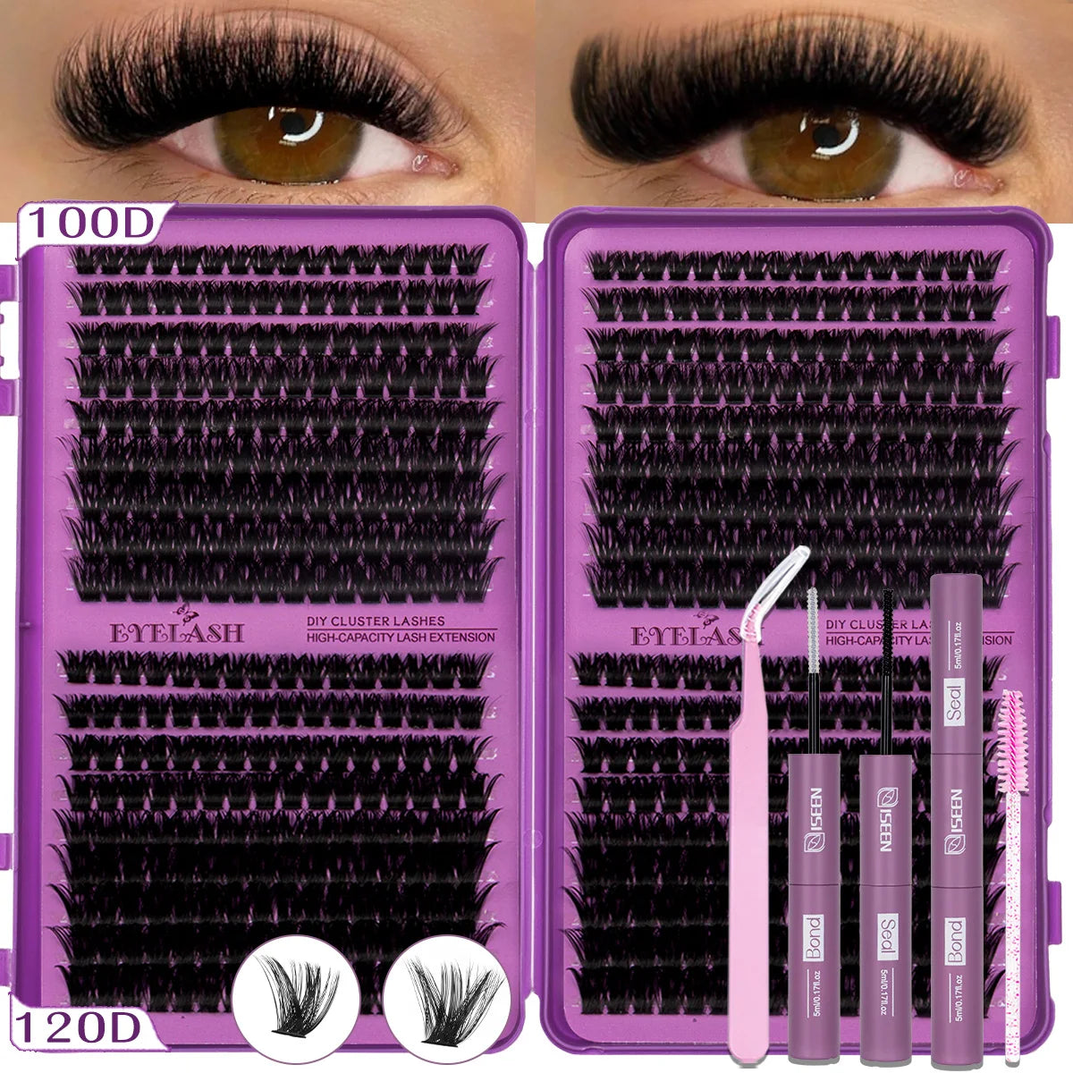 DIY Eyelash Cluster Kit(9-16mm)