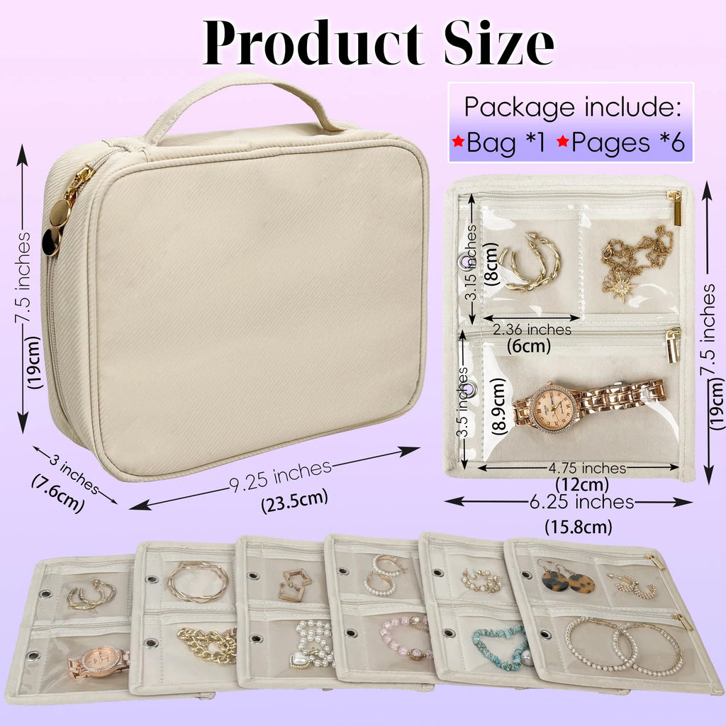 Travel Jewelry Organizer Case